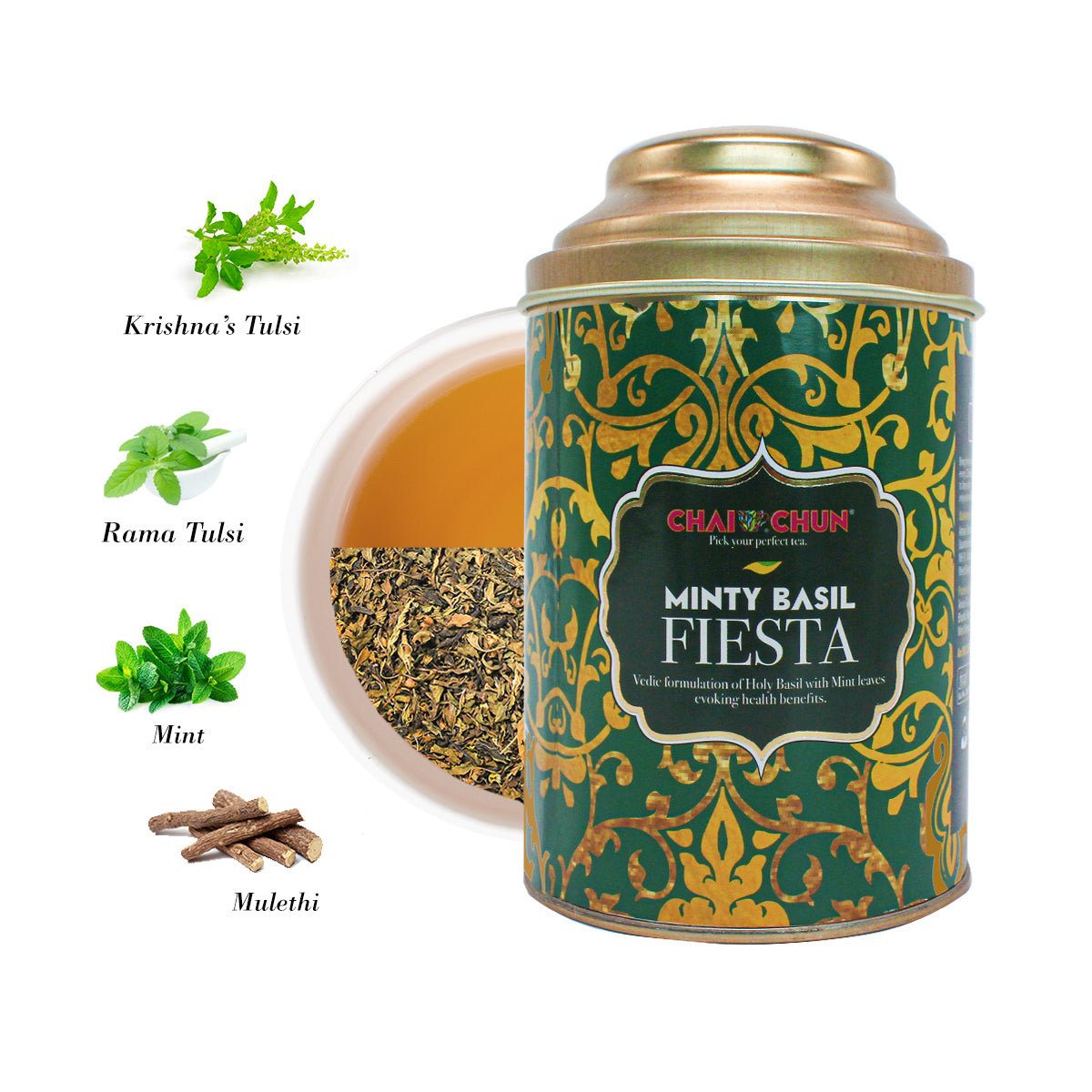 MINTY BASIL FIESTA - chaichuntea