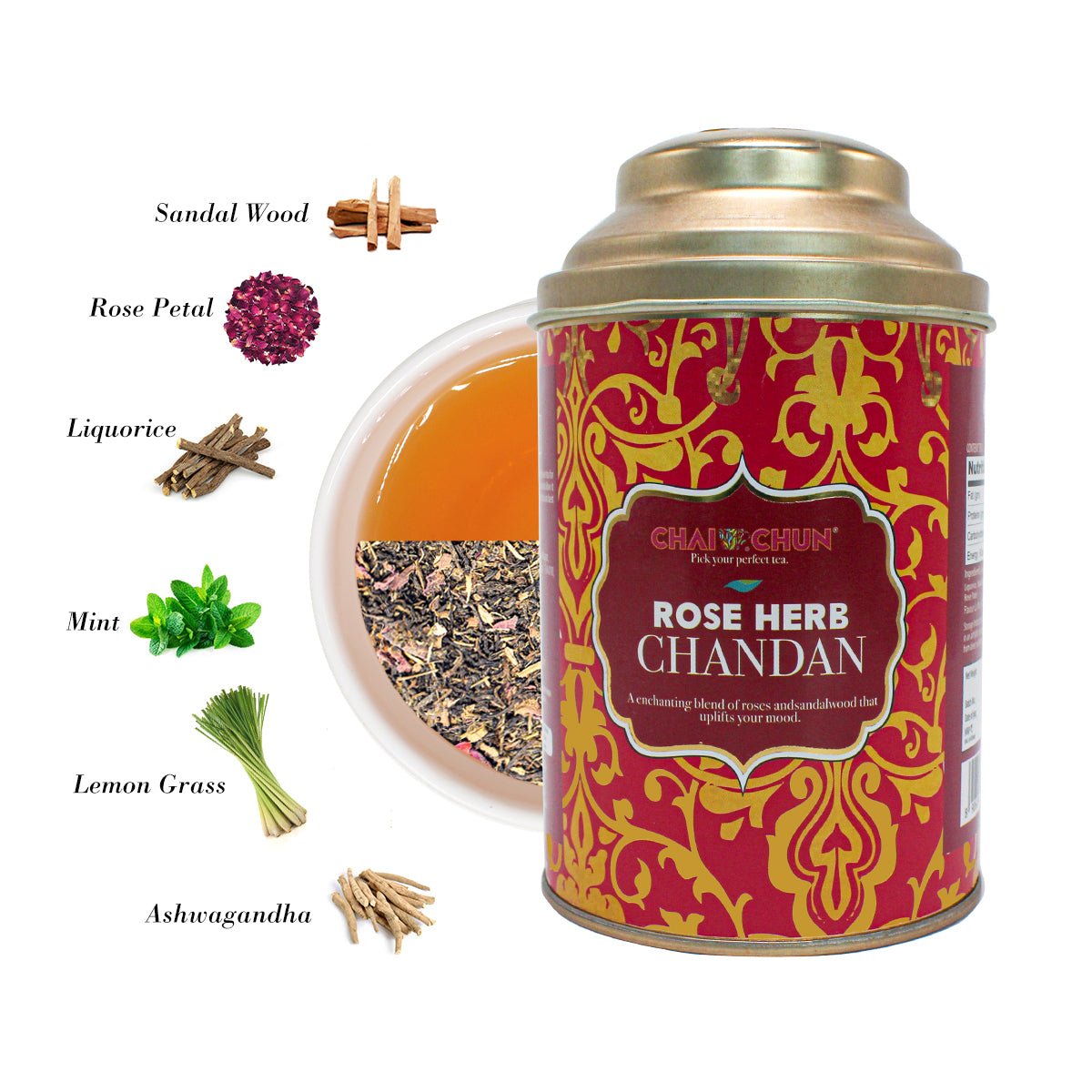 ROSE HERB CHANDAN - chaichuntea